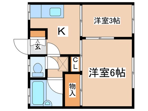 国立第一グリーンコーポの物件間取画像